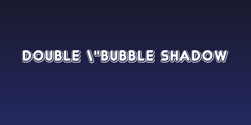 Double "Bubble Shadow Social Header