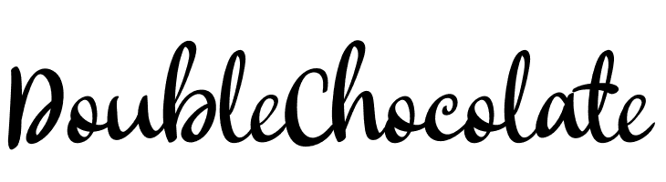 Double Chocolate  Free Fonts Download