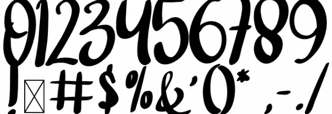 Double Chocolate Font OTHER CHARS