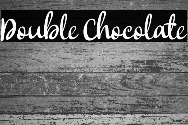 Double Chocolate Font examples