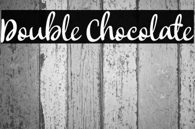 Double Chocolate Font examples