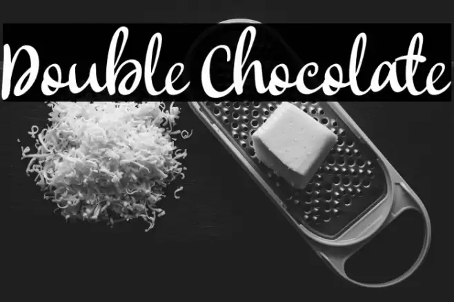 Double Chocolate Font examples