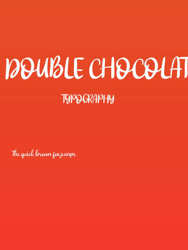 Double Chocolate Poster