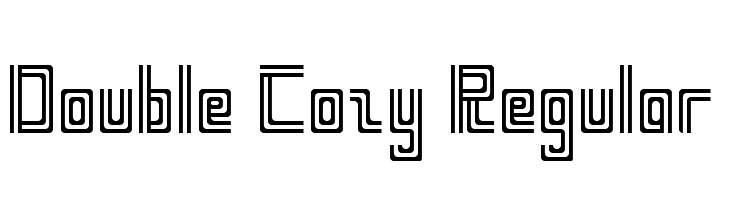 Double Cozy Regular  नि: शुल्क फ़ॉन्ट्स डाउनलोड