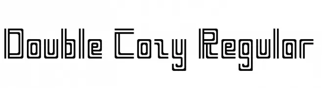 Double Cozy Regular  Free Fonts Download