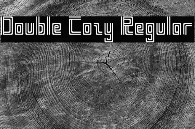 Double Cozy Regular Caratteri examples