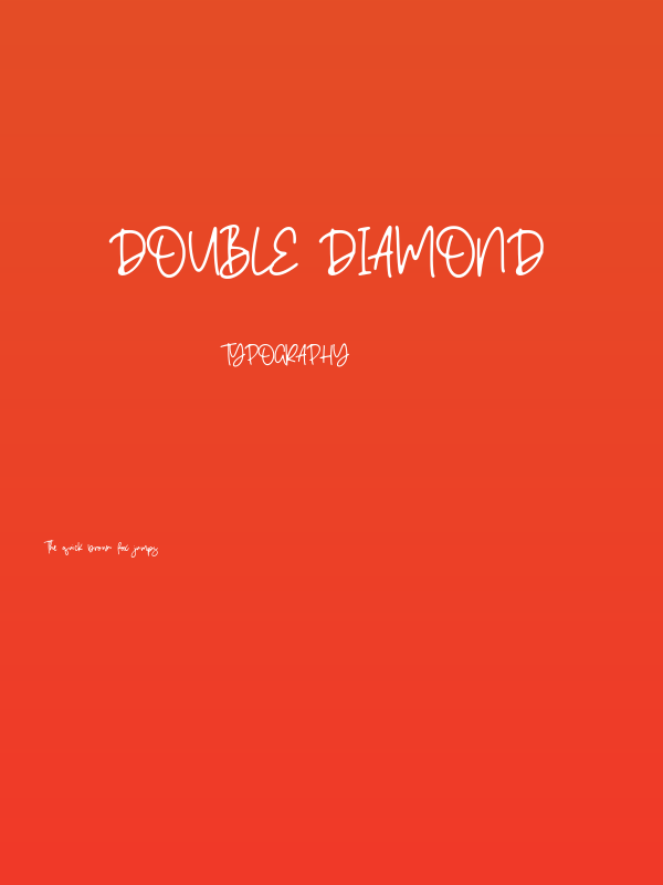 Double Diamond Poster