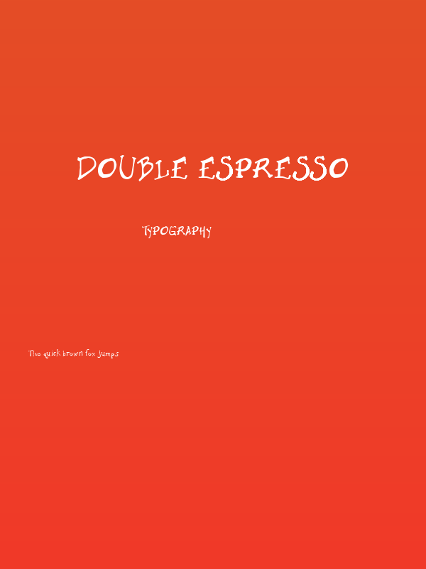 Double Espresso Poster