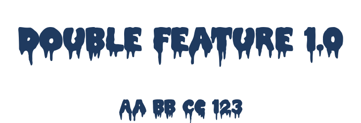 Double Feature 1.0 Font Preview