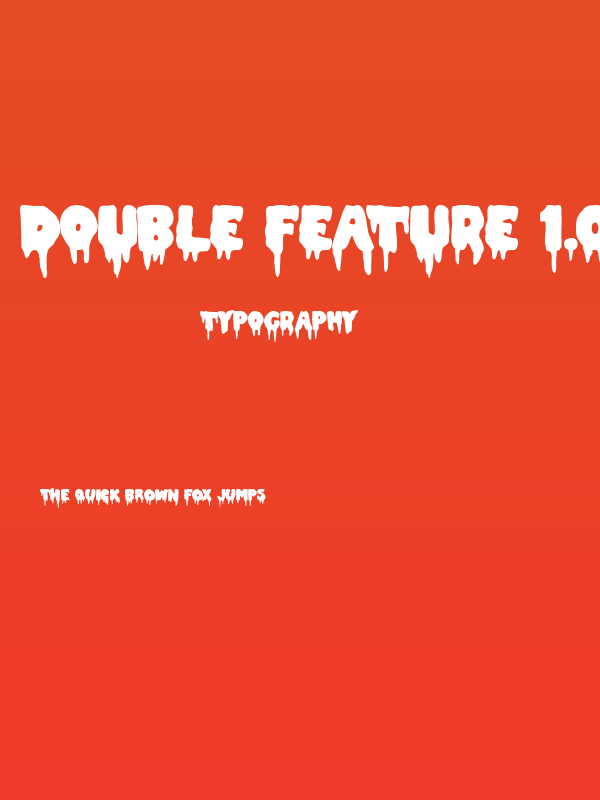 Double Feature 1.0 Poster
