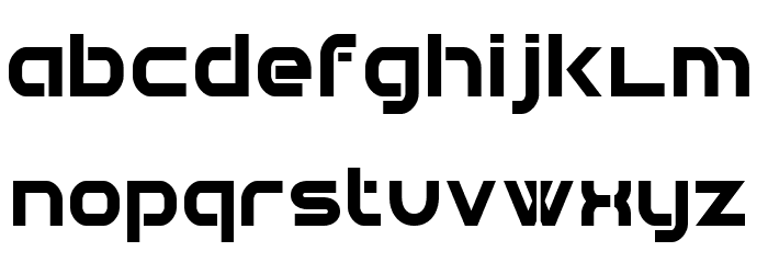 Double Force 7 Font LOWERCASE