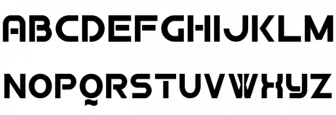Double Force 7 Schriftart Groß