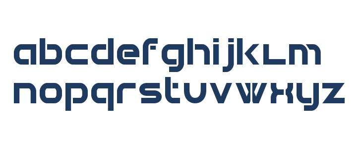 Double Force 7 Lowercase