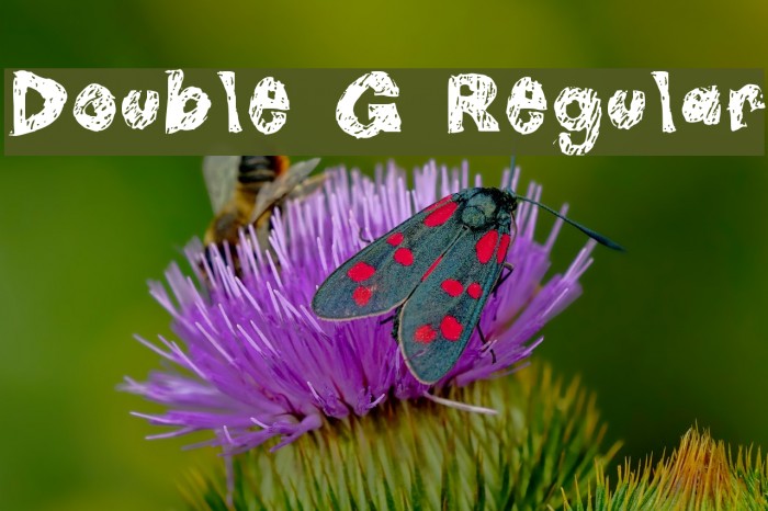 Double G Regular Font examples