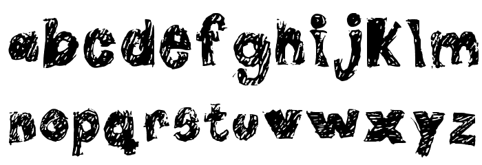 Double G Regular Font LOWERCASE