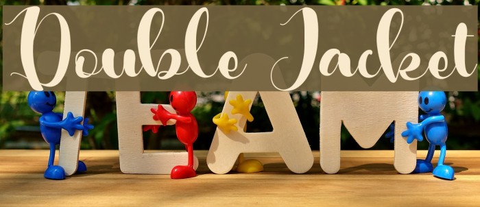 Double Jacket Font examples