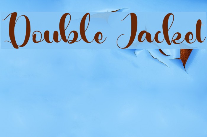 Double Jacket Font examples