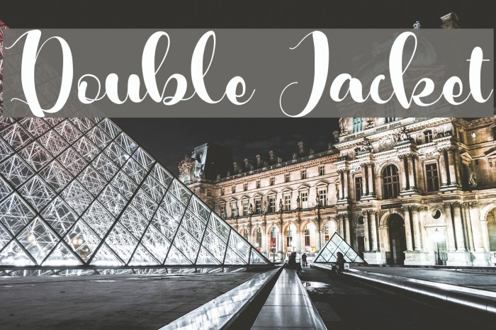 Double Jacket Font examples