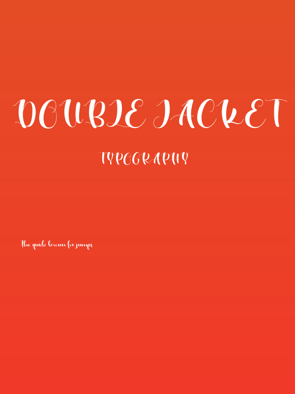 Double Jacket Poster