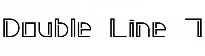 Double Line 7  नि: शुल्क फ़ॉन्ट्स डाउनलोड