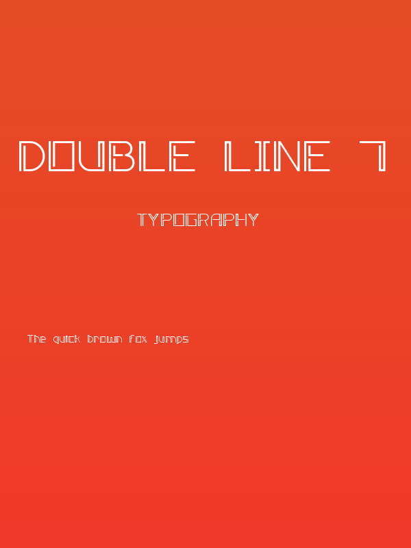 Double Line 7 Poster
