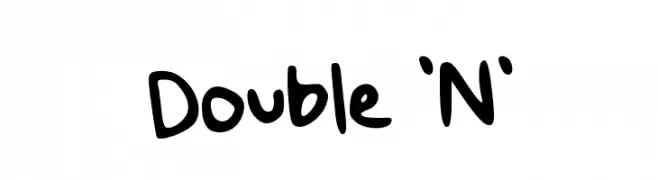 Double 'N'  Frei Schriftart Herunterladen
