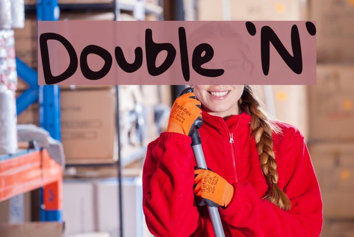 Double 'N' Font examples