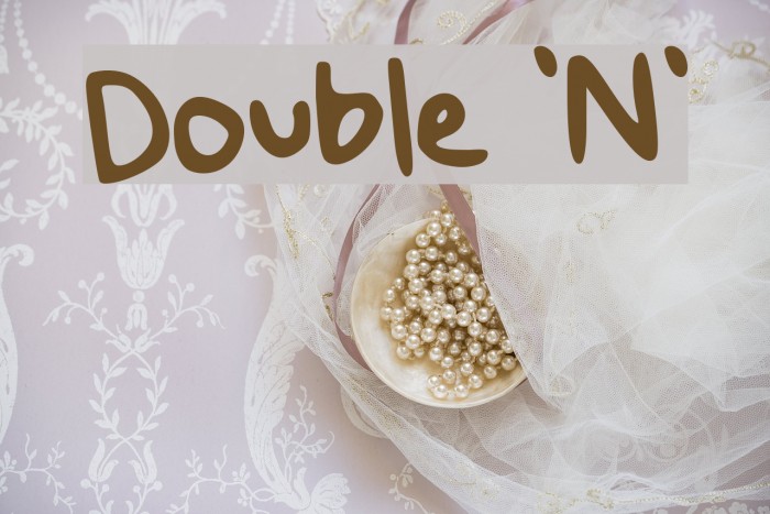 Double 'N' Font examples