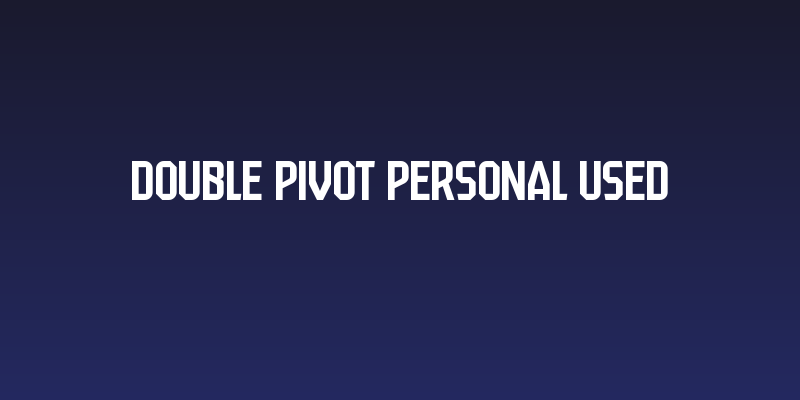 Double Pivot Personal Used Social Header