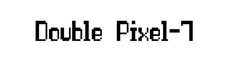 Double Pixel-7 Font