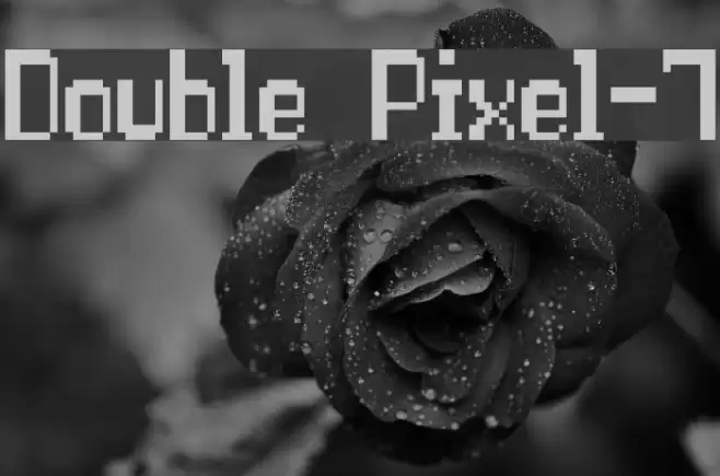 Double Pixel-7 Шрифта examples