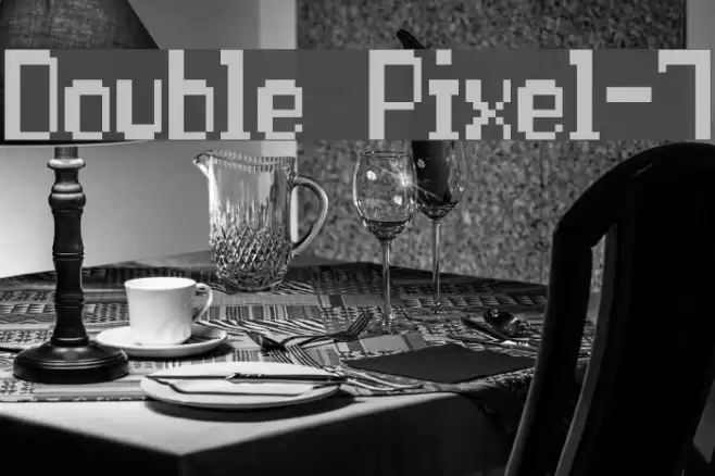 Double Pixel-7 Шрифта examples