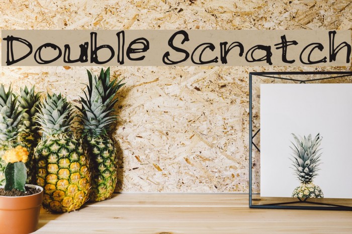 Double Scratch لخطوط تنزيل examples