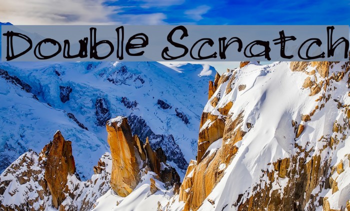 Double Scratch لخطوط تنزيل examples