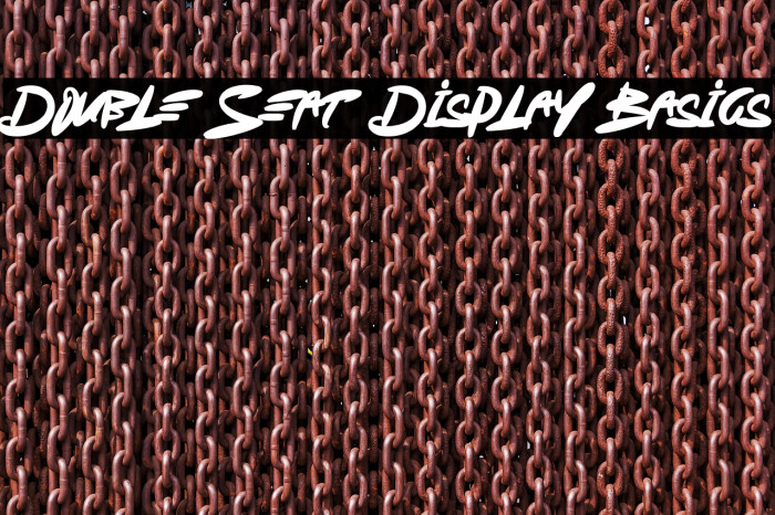 Double Seat Display Basics Example 2