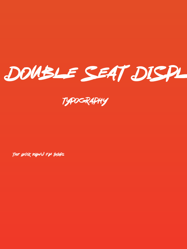 Double Seat Display Basics Poster