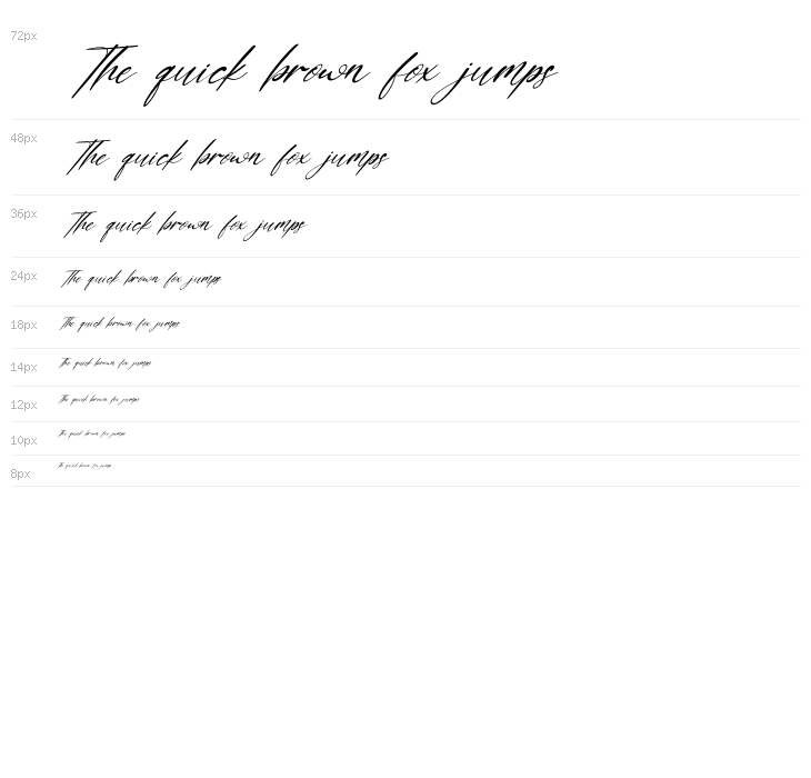 Double Signature Italic Waterfall