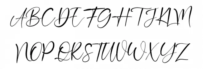 Double Signature Polices MAJUSCULES