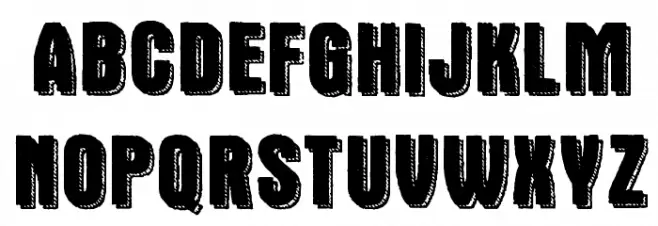 Double Slug Schriftart Groß