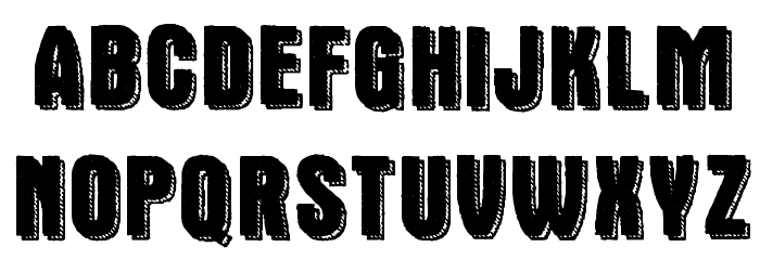 Double Slug Font LOWERCASE