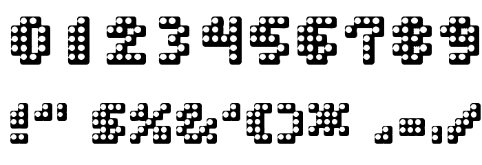 Double Strike Font OTHER CHARS