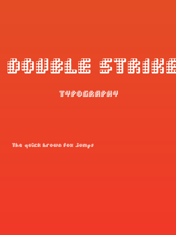 Double Strike Poster