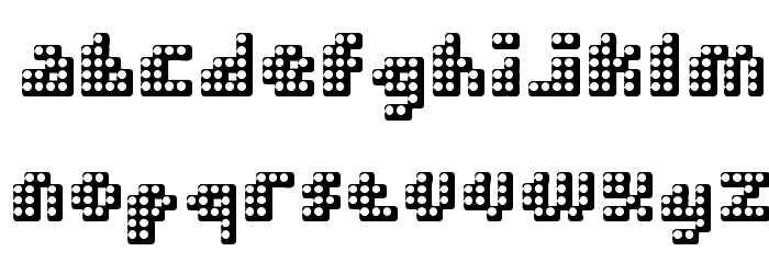 Double Strike Font LOWERCASE