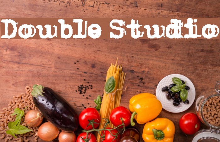 Double Studio Font examples