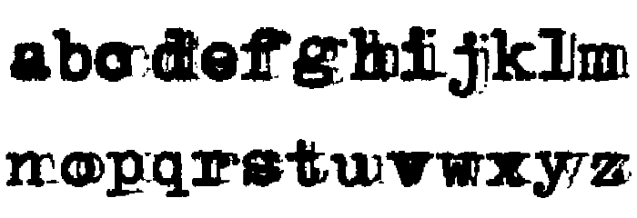 Double Studio Font LOWERCASE