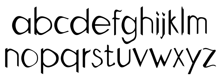 Double Tap Font LOWERCASE