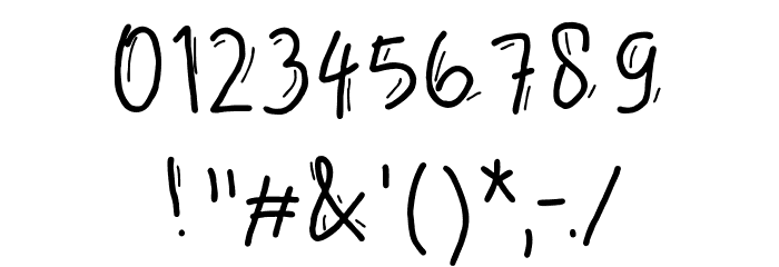Double Thin Font OTHER CHARS
