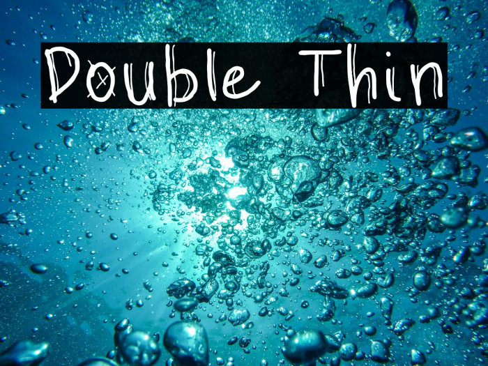 Double Thin Example 1