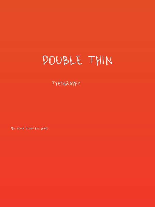 Double Thin Poster