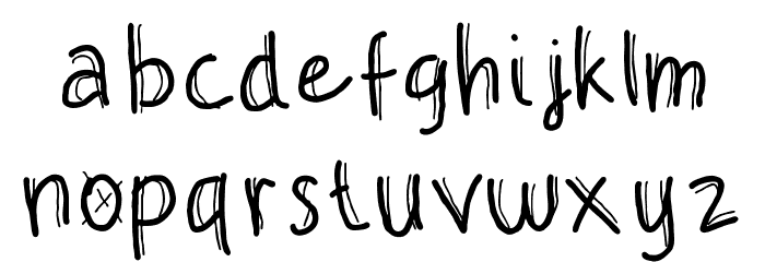 Double Thin Font LOWERCASE